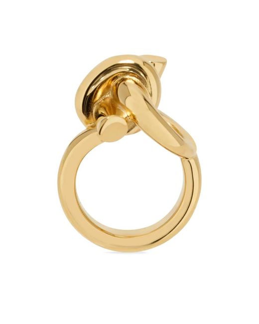 Ferragamo Metallic Gancini Ring