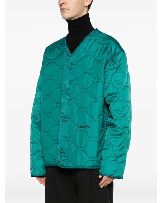 OAMC Green Quilted Jacket for men