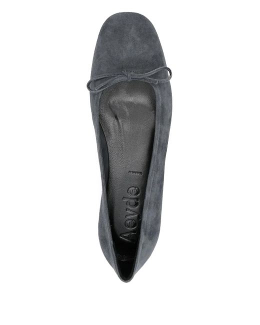 Ballerines À Détail De Nœud Aeyde en coloris Gray