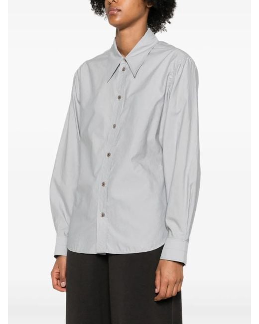 Lemaire Gray Button Closure Shirt