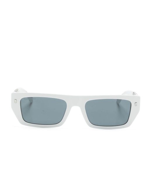 DSquared² Blue Icon Rectangle-frame Sunglasses for men