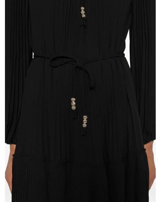 Maje Black Pleated Dress