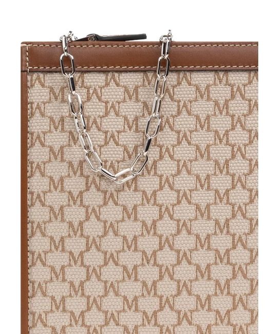 Clutch Metroussem di Max Mara in Natural