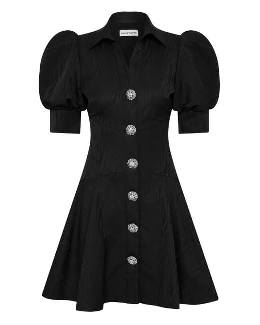 Robe Courte Narcissa À Manches Bouffantes Rebecca Vallance en coloris Black