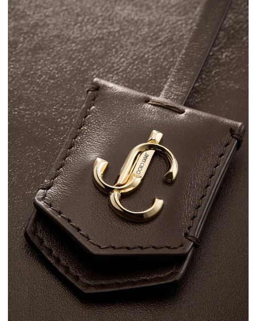 Jimmy Choo Brown Nine2Five East-West Tote Bag