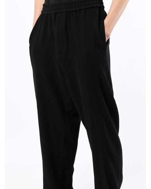 Undercover Black Knitted Track Pants for men