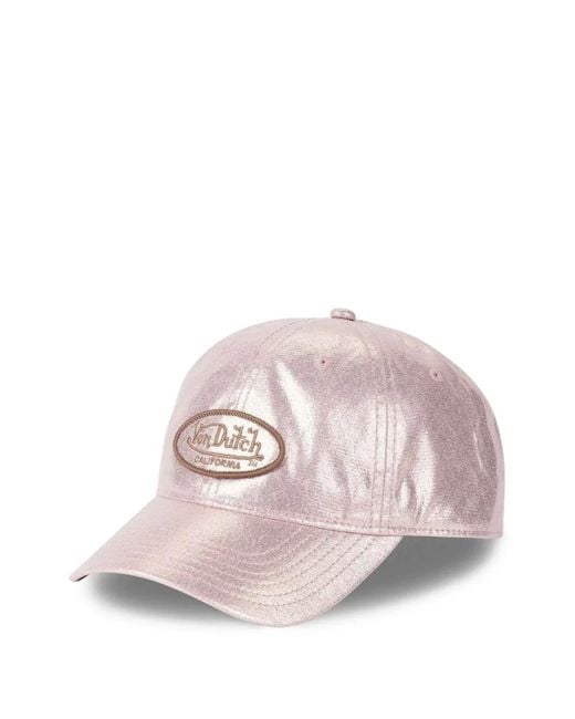 Von Dutch Pink Casquette Pailletée À Patch Logo for men