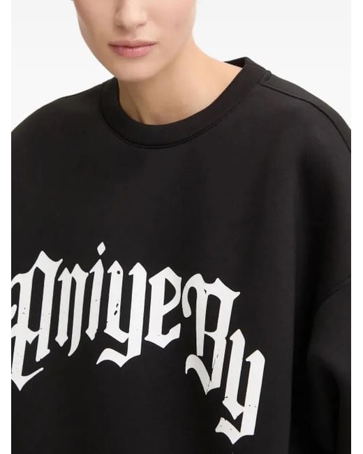 Sudadera con logo estampado Aniye By de color Black