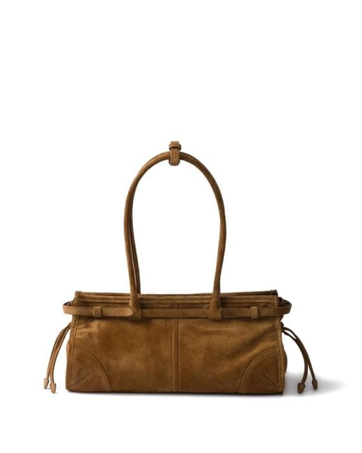 Prada Metallic Bonnie Tote Bag
