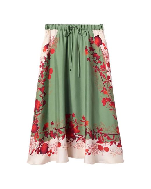 LaDoubleJ Green Drawstring Skirt Placée