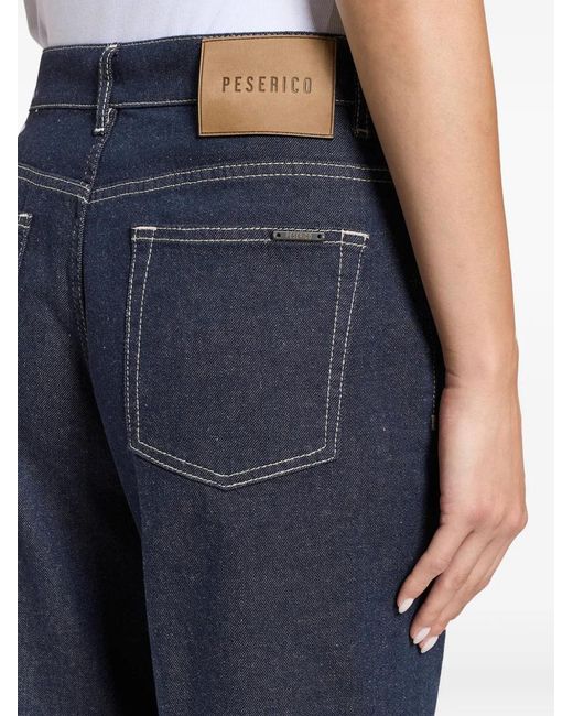 Peserico Blue Five-Pocket Jeans