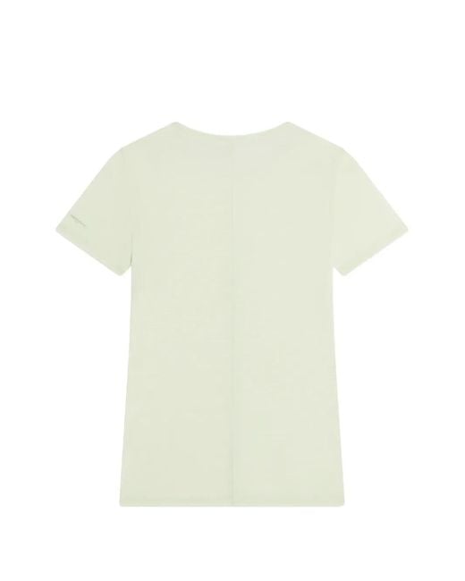 Maison Kitsuné White Exposed-Seam T-Shirt