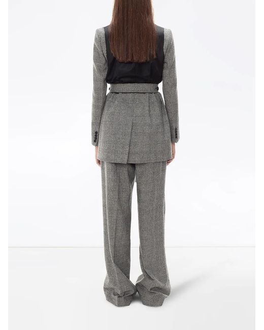 J.W. Anderson Gray Belted Patchwork Jacket