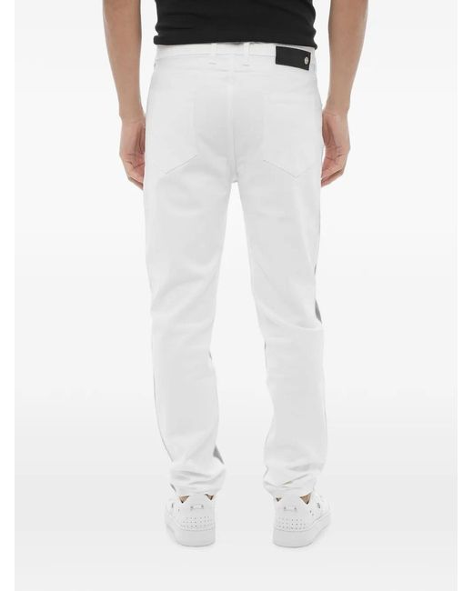 Neil Barrett White Five-Pocket Skinny Trousers for men