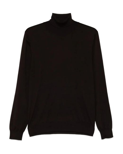 メンズ Fedeli タートルネック セーター Black