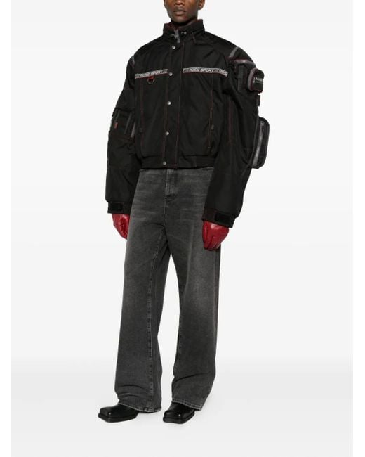 Martine Rose Black Bumbag Bomber Jacket for men