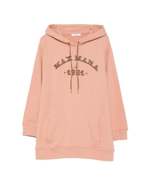 Max Mara Pink Logo Hoodie