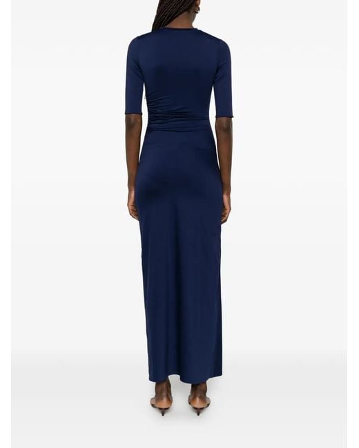 Stella McCartney Blue Fluid Jersey Maxi Dress