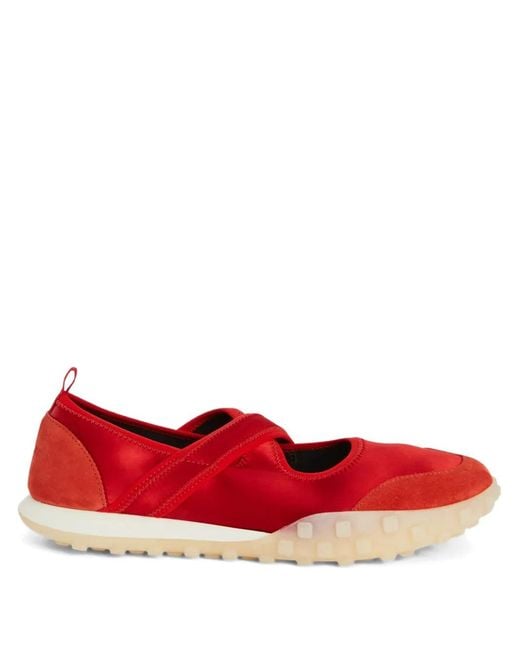 Jil Sander Red Moon Ballet Flats