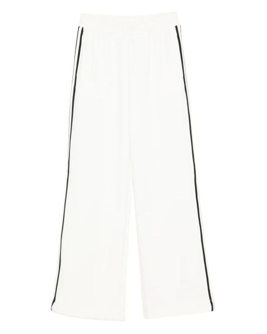 Twinset White Side-Stripe Pants