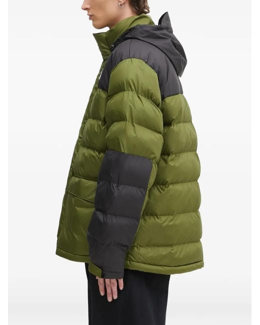 The North Face Green Hooded Two-Tone Jacket for men