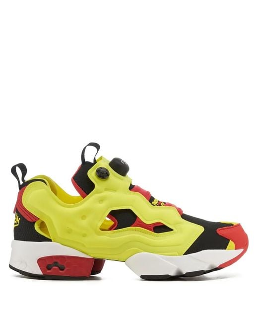Reebok Yellow Instapump Fury 94 Trainers