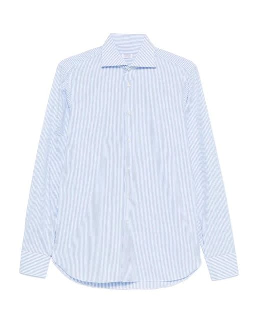 Camicia A Righe di Borriello in White da Uomo