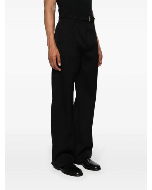Lanvin X Future ベルテッド ストレートパンツ Black