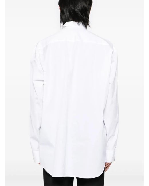 Vetements White Graphic-Print Shirt for men
