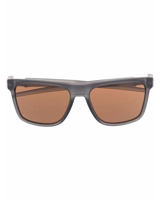 Oakley Brown Leffingwell Rectangular-Frame Sunglasses for men