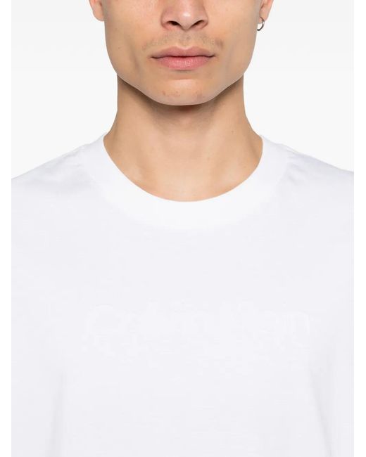 Calvin Klein White Embossed T-Shirt for men
