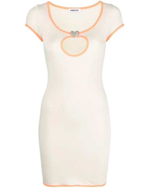 Ambush Natural Cut-Out Mini Dress