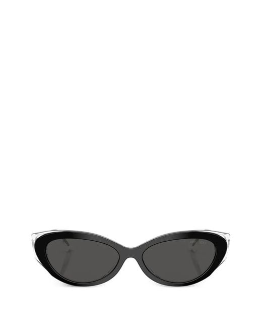 Jimmy Choo Black Cat-Eye Sunglasses