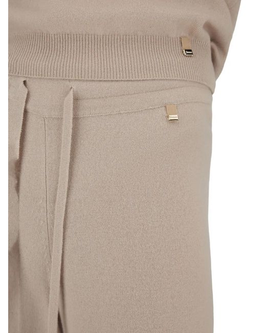 Herno Natural Drawstring-Waist Cashmere Trousers