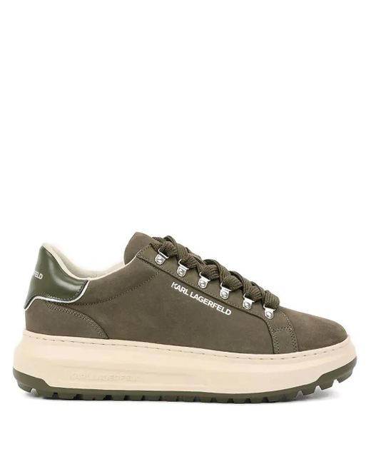 Zapatillas con cordones y plataforma Karl Lagerfeld de hombre de color Green