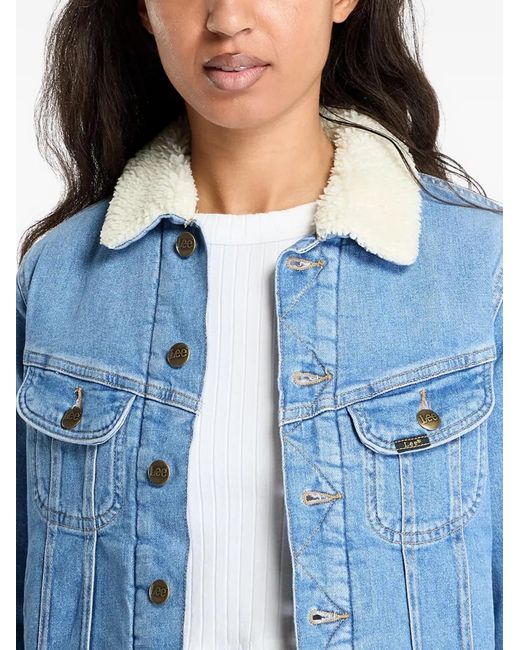 Lee Jeans Blue Rider Collared Jacket
