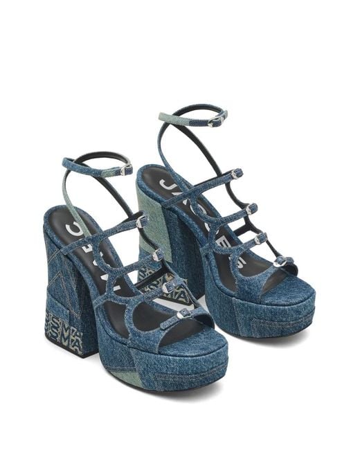 Marc Jacobs Blue Kiki Platform Sandals