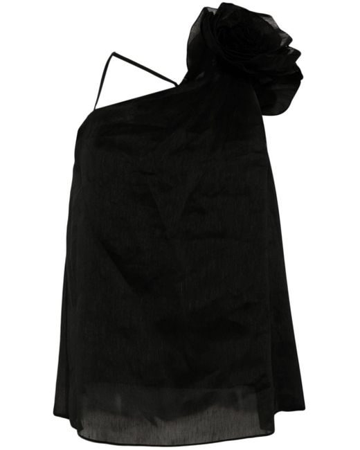 Aje. Flower-detailing Dress in het Black