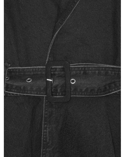 ROTATE BIRGER CHRISTENSEN Black Denim Biker Jacket