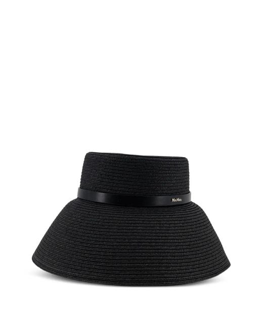 Max Mara Black Band-Trim Hat