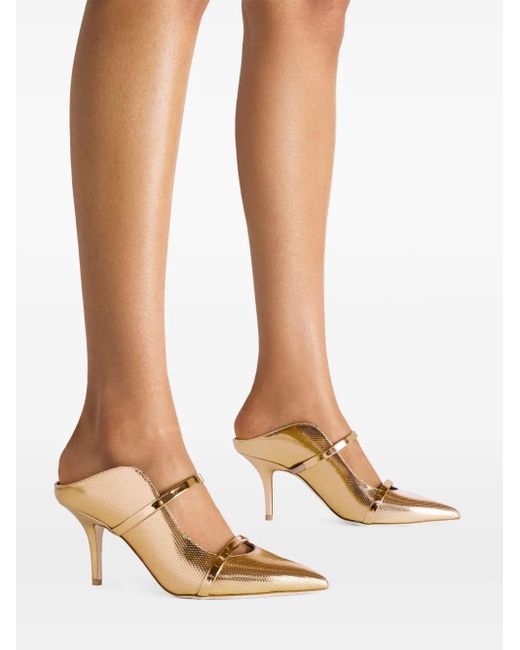 Malone Souliers Metallic Maureen Mules 70Mm