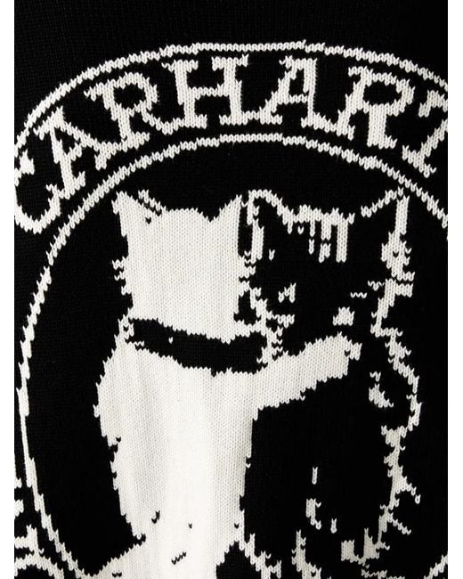 Carhartt Black Graphic-Intarsia Sweater