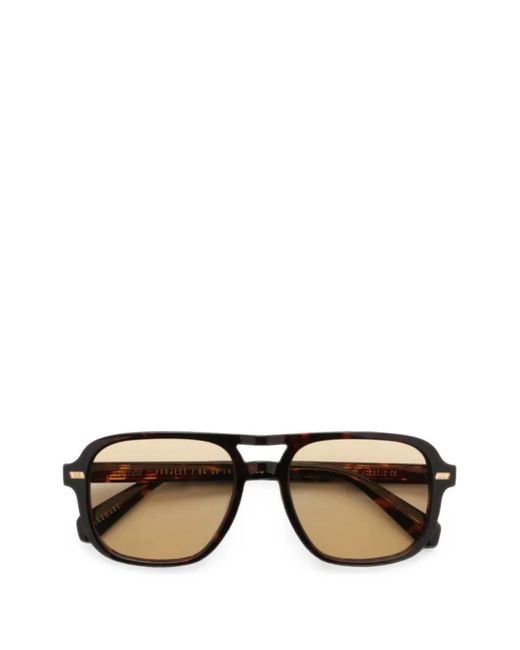 Gast Black Syn Tortoiseshell-Effect Sunglasses