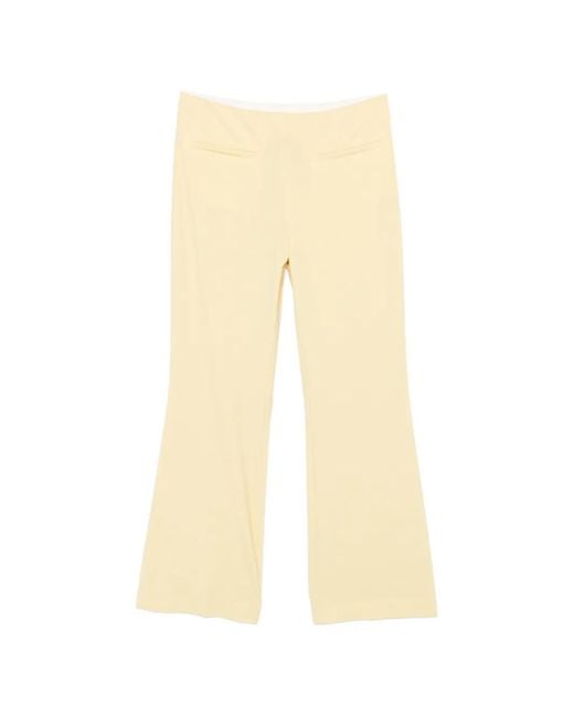 Semicouture Flared Broek in het Natural