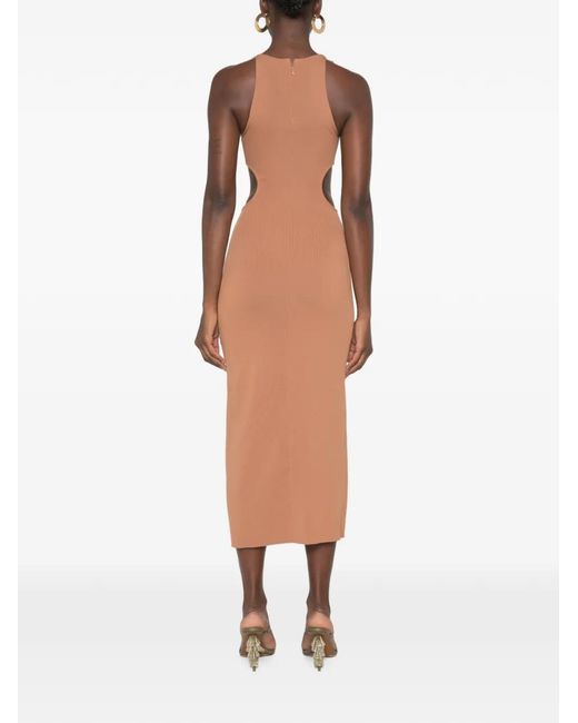 Cult Gaia White Cypress Cut-Out Midi Dress