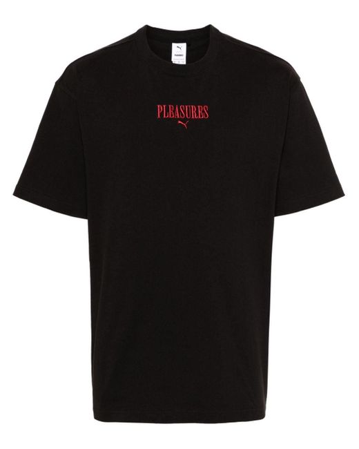 メンズ PUMA X Pleasures ロゴ Tシャツ Black