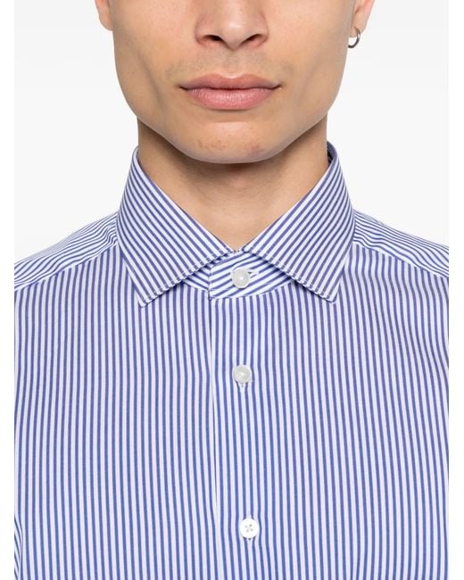 Xacus Purple Bottom Fastening Shirt for men