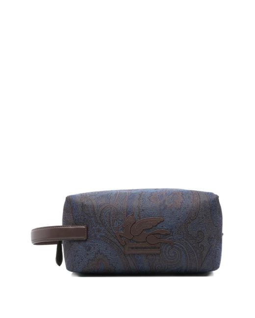 Trousse Da Bagno Con Stampa Paisley di Etro in Gray da Uomo
