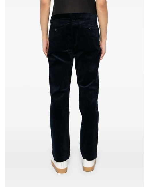 Polo Ralph Lauren Black Corduroy Straight Trousers for men