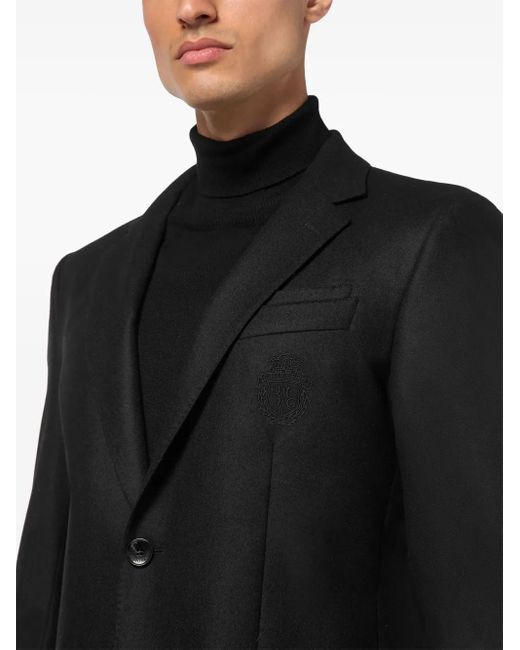 Billionaire Black Single-Breasted Blazer for men